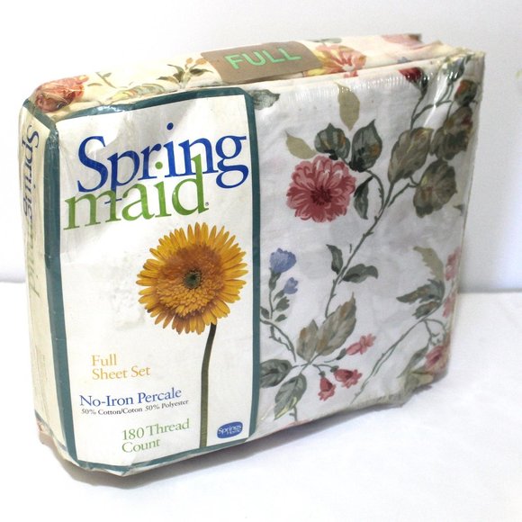 Springmaid Bedding Vintage Springmaid Full Sheet Set French Country